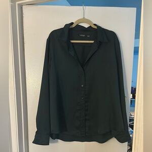 Lauren Ralph Lauren Forest Green Blouse | XXL